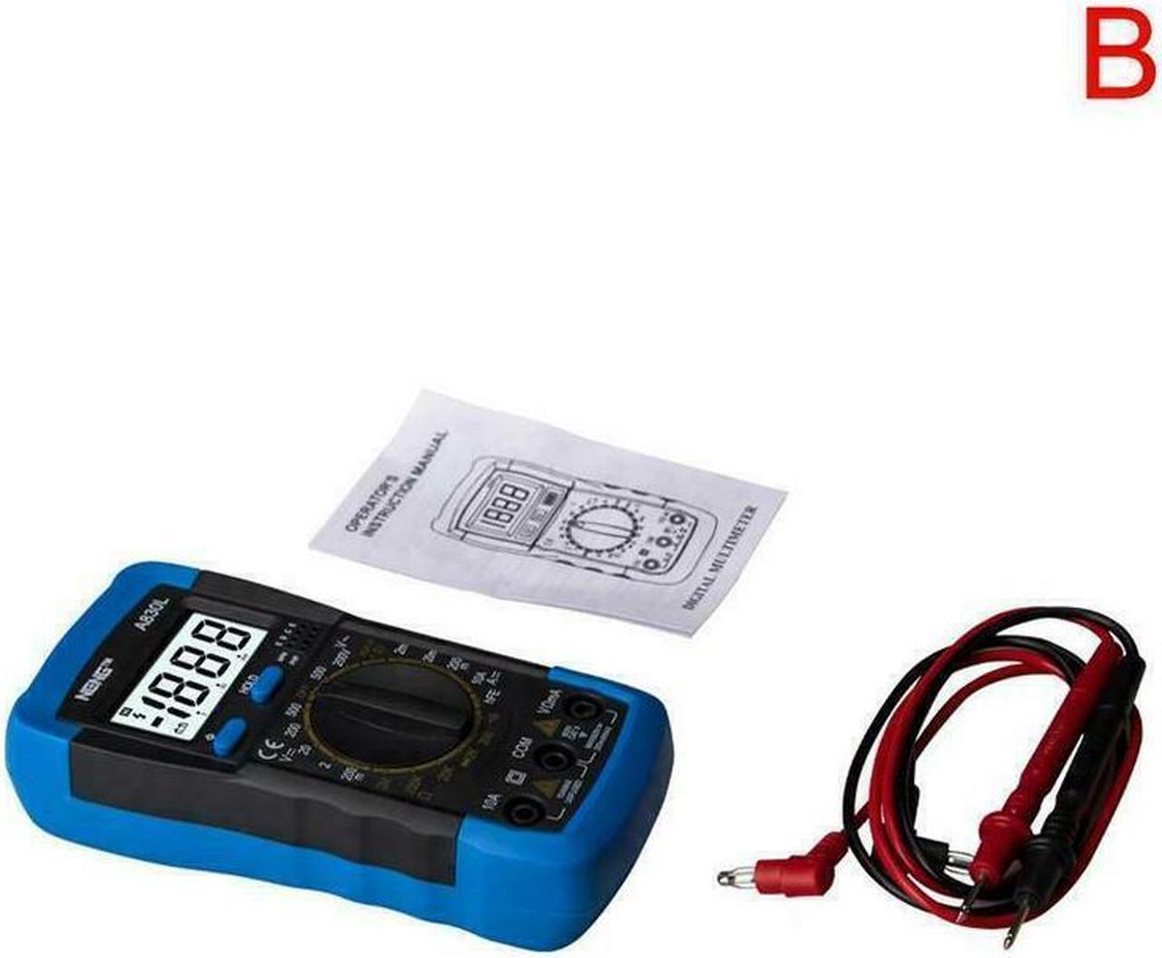 Alt view image 5 of 7 - Digital Multimeter AC DC Voltmeter Ammeter Ohmmeter Volt Tester Meter XL830L USA