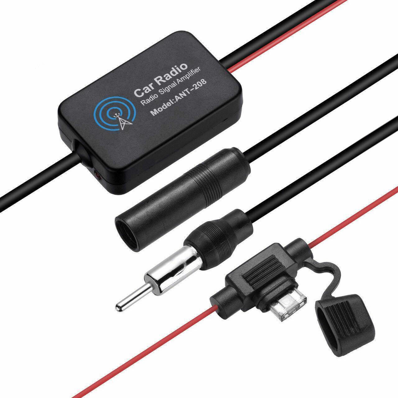 Alt view image 5 of 7 - Car Auto Stereo FM & AM Radio Signal Antenna Aerial Signal Amp Amplifier Booster