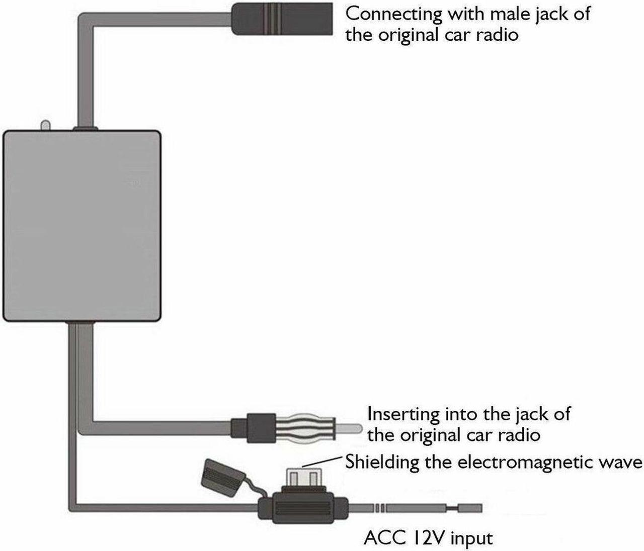 Alt view image 4 of 7 - Car Auto Stereo FM & AM Radio Signal Antenna Aerial Signal Amp Amplifier Booster