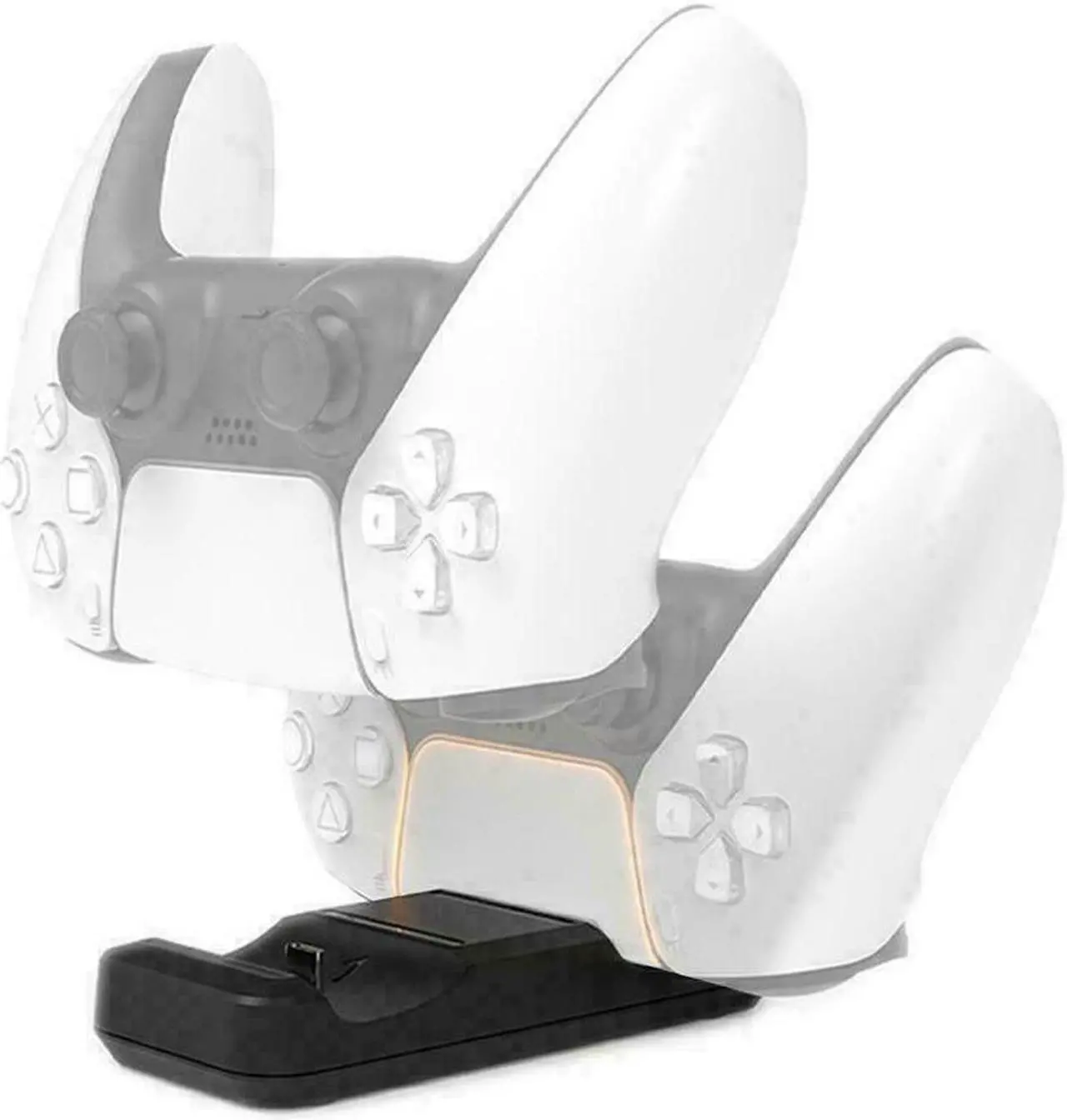 Alt view image 3 of 7 - For Playstation 5 DualSense Dual Controller Fast Charging Station Dock for PS5