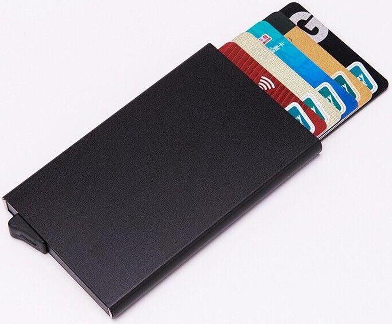 Alt view image 2 of 5 - Mens RFID Blocking Slim Money Clip Carbon Fiber Wallet ID Credit Card Holder New