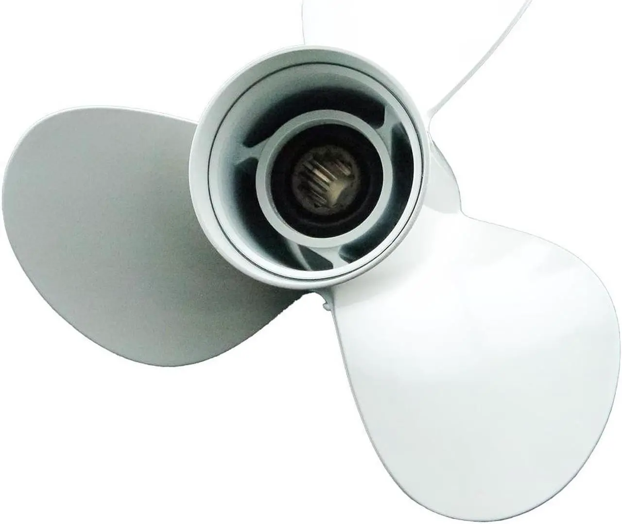 Alt view image 4 of 5 - Asaki 663-45954-01-EL Fits Yamaha outboard Motor 40, 48, 50, 60 HP Propeller hélice 663-45954-01-EL 3X11 3/4X10