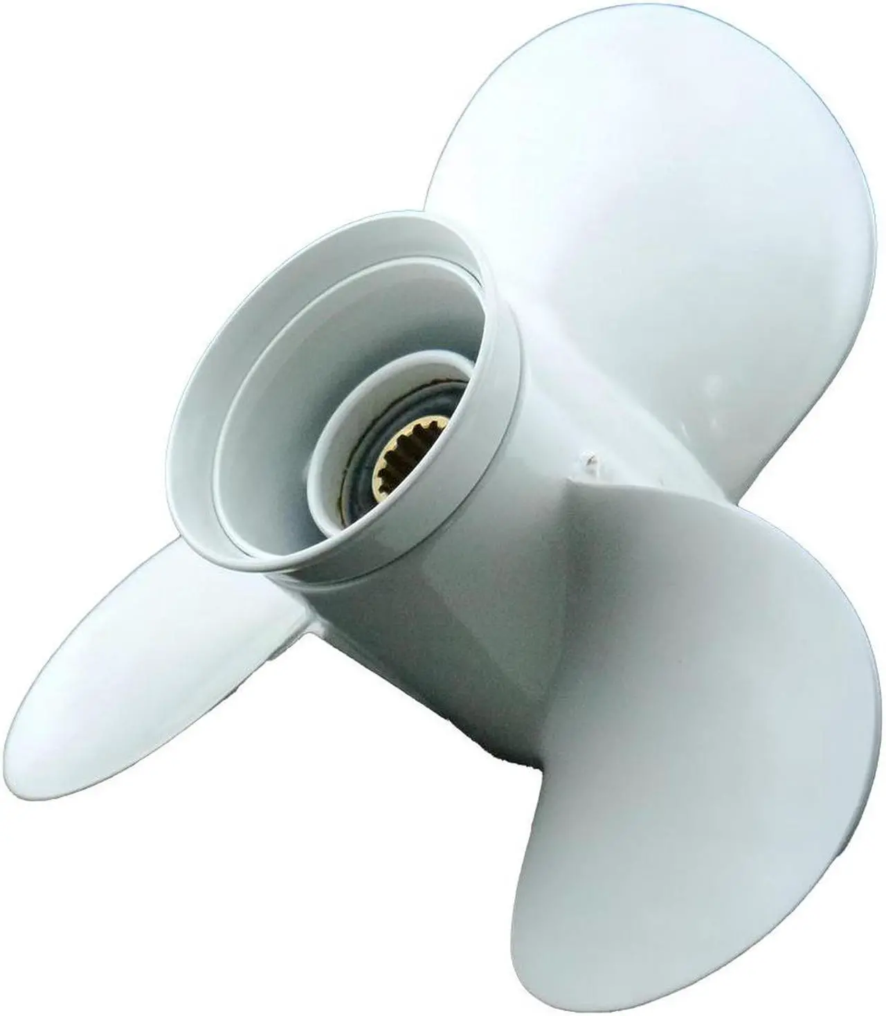 Alt view image 3 of 5 - Asaki 663-45954-01-EL Fits Yamaha outboard Motor 40, 48, 50, 60 HP Propeller hélice 663-45954-01-EL 3X11 3/4X10