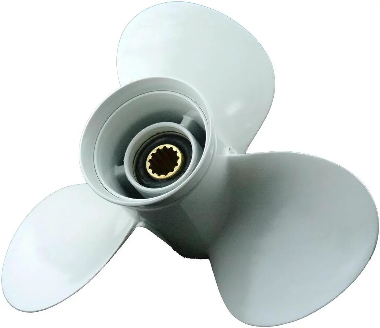 Alt view image 2 of 5 - Asaki 663-45954-01-EL Fits Yamaha outboard Motor 40, 48, 50, 60 HP Propeller hélice 663-45954-01-EL 3X11 3/4X10