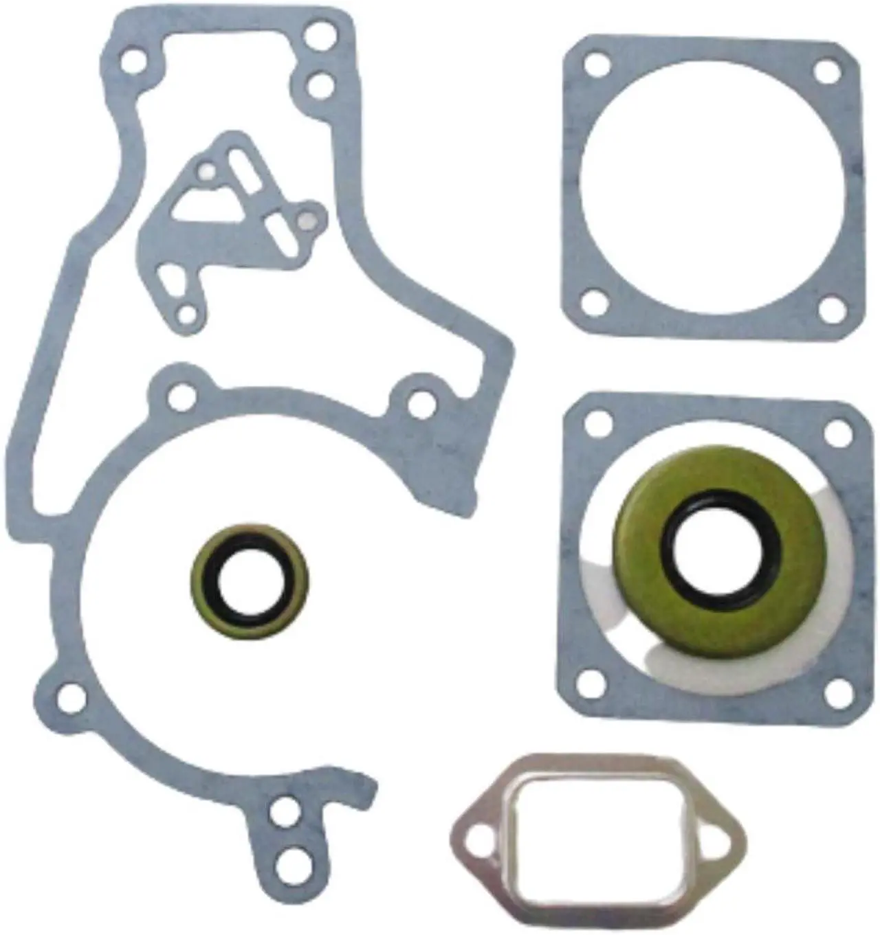 Alt view image 2 of 6 - Asaki 11190071050 Fits STIHL Chainsaw 038, MS380, MS381 Gasket Set With Oil Seal New