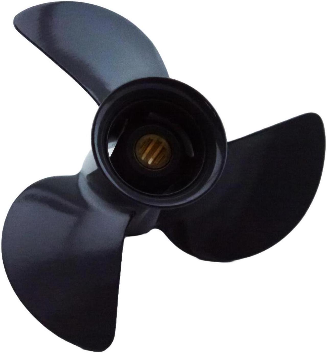 Alt view image 5 of 5 - Asaki 58130-ZV7-850ZA Fits Honda Outboard 25 30 HP Propeller  3X9 3/4X9 7/8