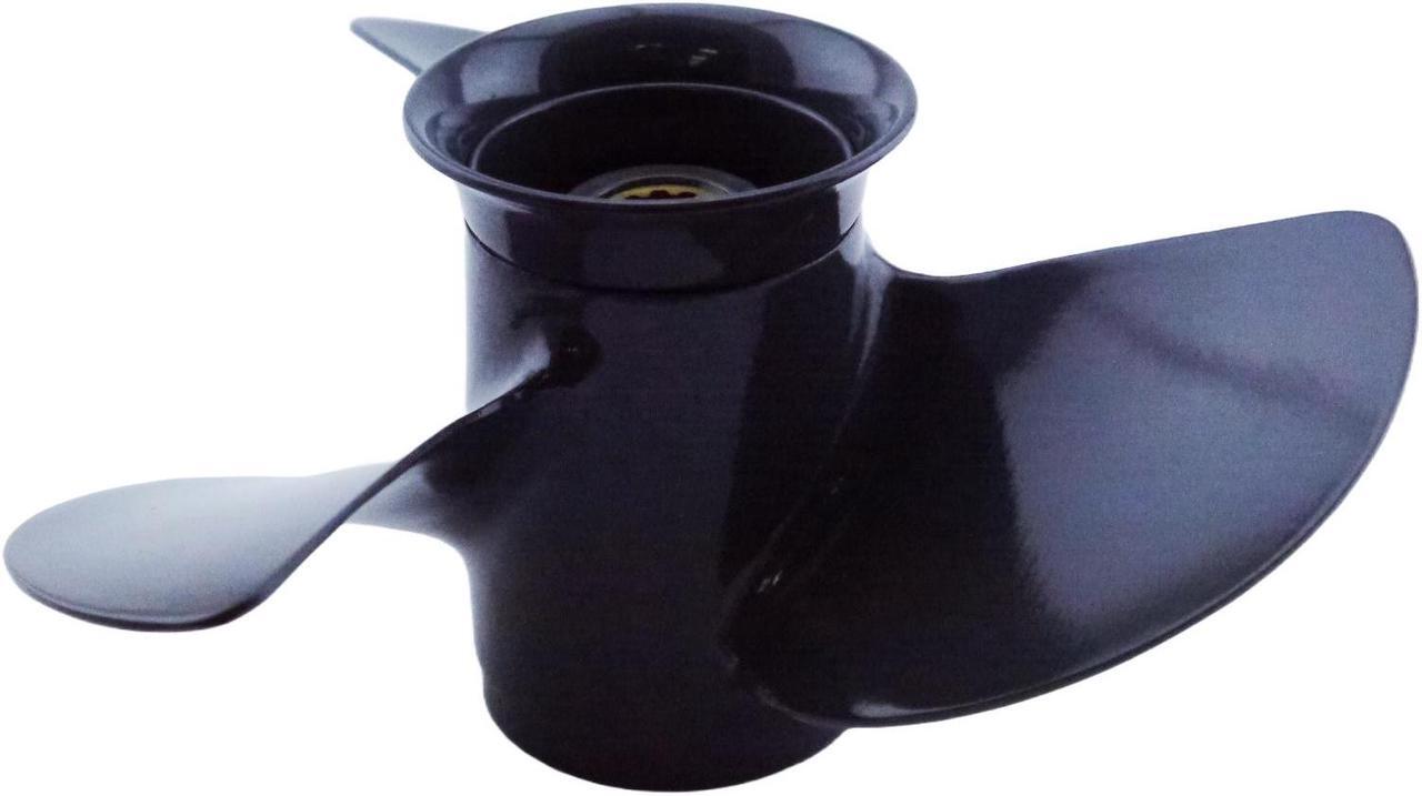 Alt view image 4 of 5 - Asaki 58130-ZV7-850ZA Fits Honda Outboard 25 30 HP Propeller  3X9 3/4X9 7/8
