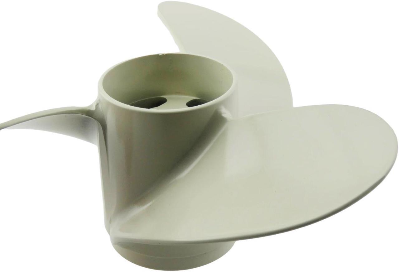 Alt view image 3 of 6 - Asaki 369-64516-2 Fits Tohatsu Nissan Outboard 4 5 6 HP Aluminum Propeller 3X7.9X7.3