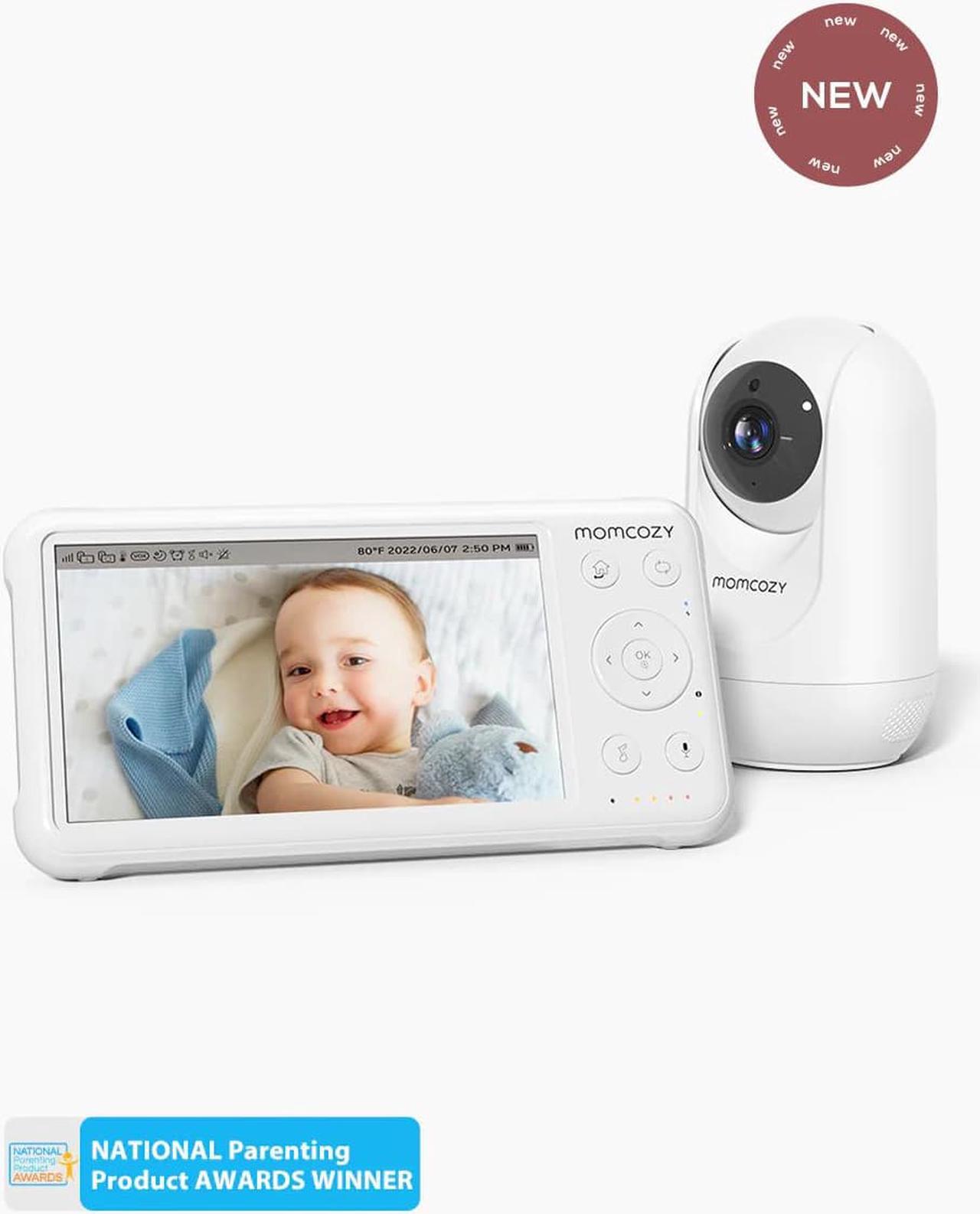 Momcozy Video Baby Monitor, 1080P 5" Full HD Baby Monitor with Camera and Audio