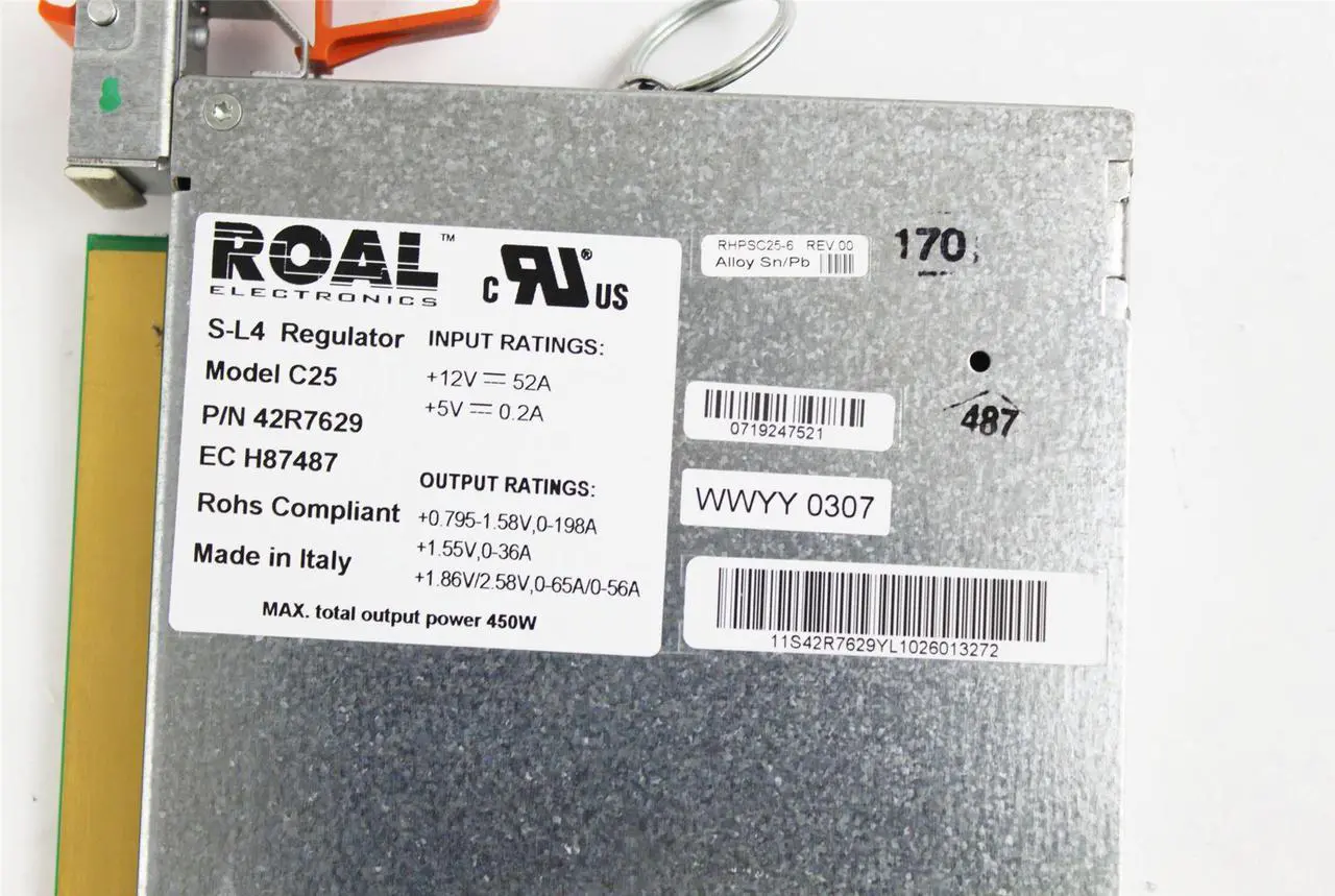 Alt view image 3 of 3 - IBM pSeries 561 570 Server Model C25 S-L4 CPU Processor Power Regulator 42R7629