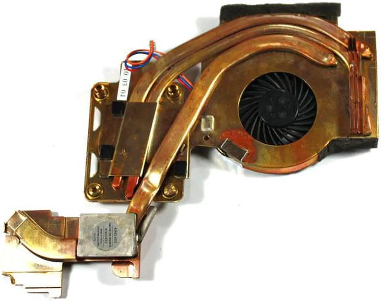 Alt view image 2 of 3 - Genuine IBM Lenovo Thinkpad T500, W500 Laptop Heatsink Fan 45N5492 45N5493