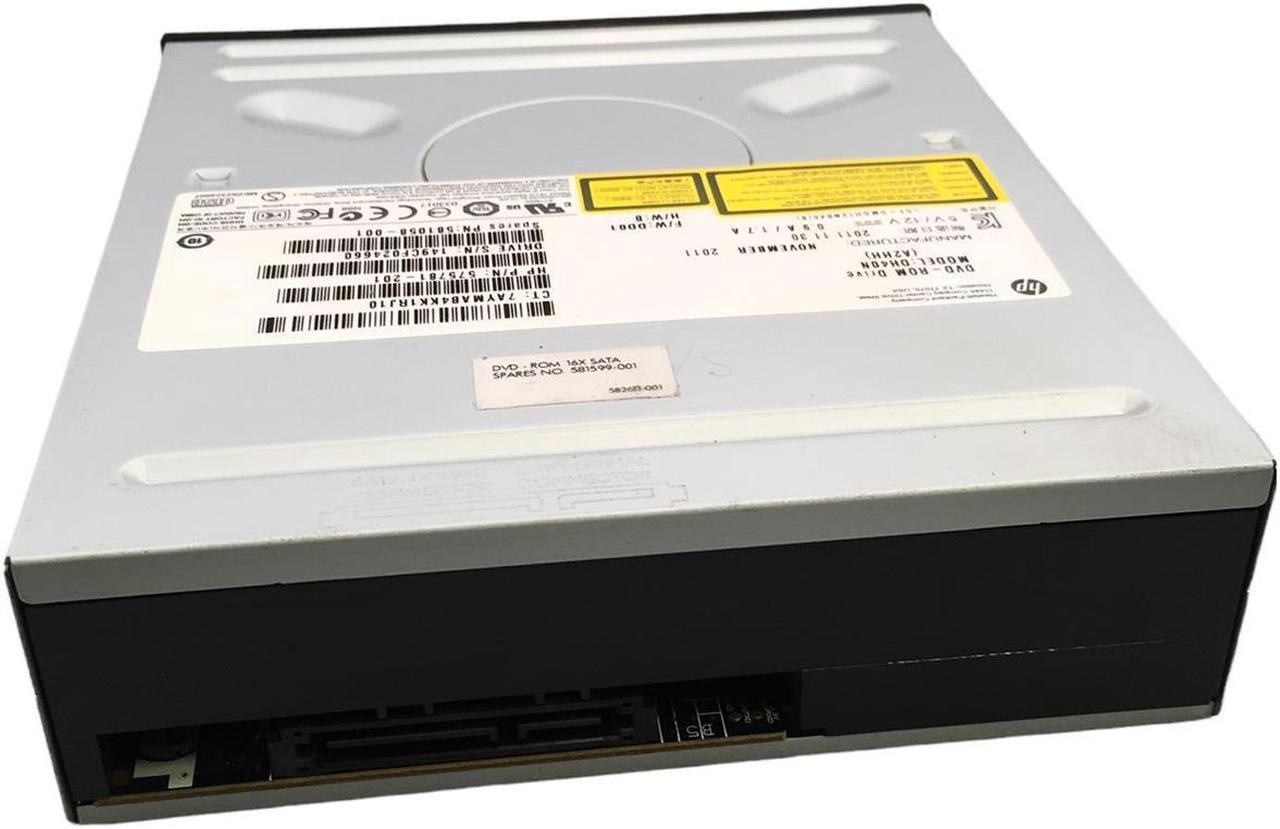Alt view image 3 of 4 - HP DH40N-A2HH 16x DVD-ROM SATA Optical Drive 575781-201 581058-001