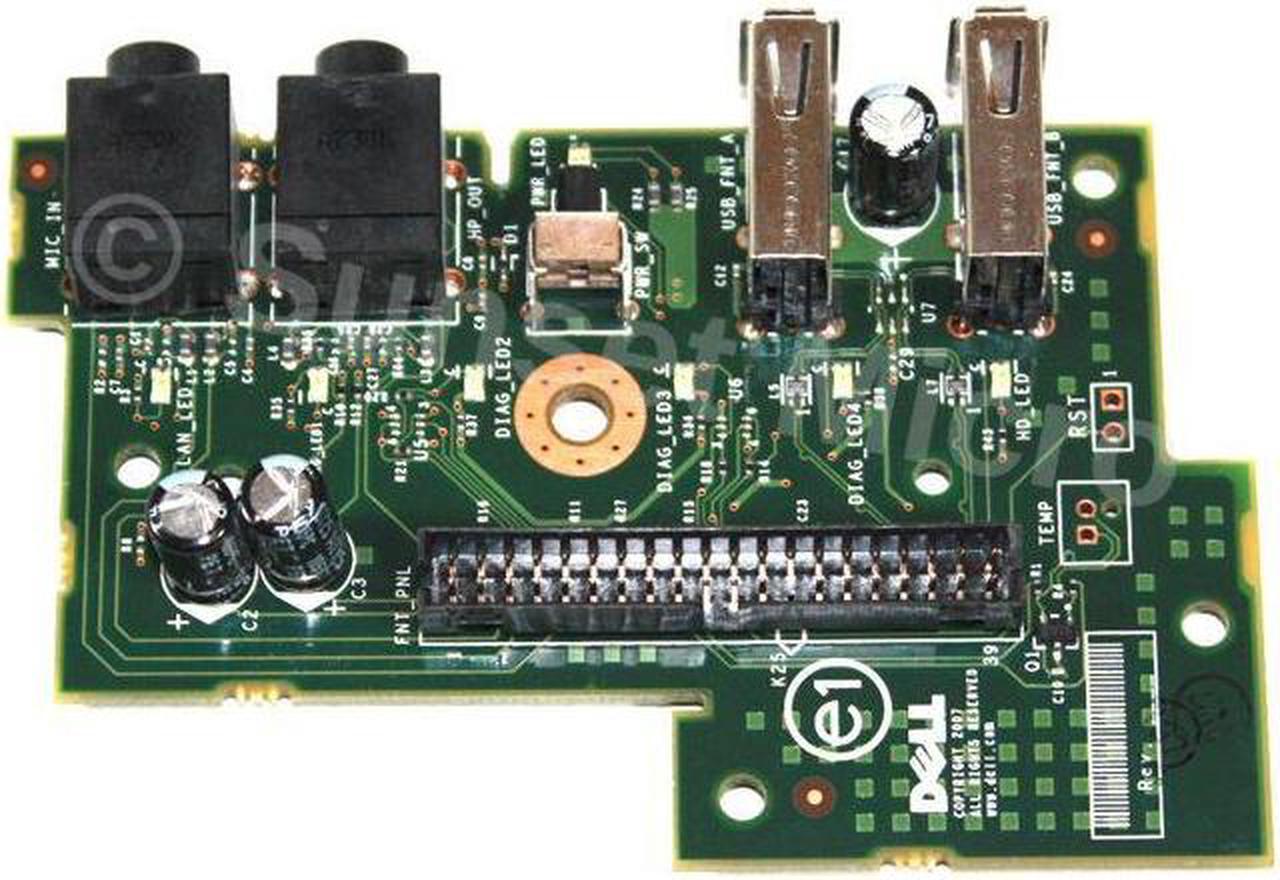 Alt view image 2 of 3 - Dell Optiplex 330, 755, 760 Desktop Audio USB I/O Panel HU390