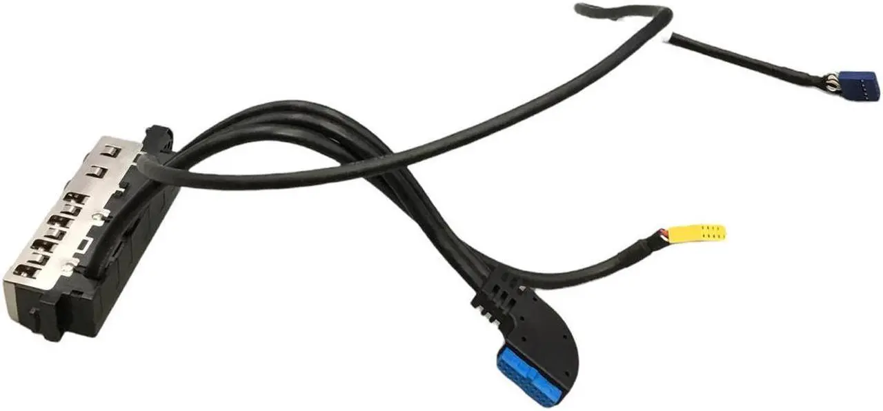 Alt view image 4 of 5 - HP ProDesk 400 G1 SFF Front USB / Audio IO Panel With Cables 730361-001