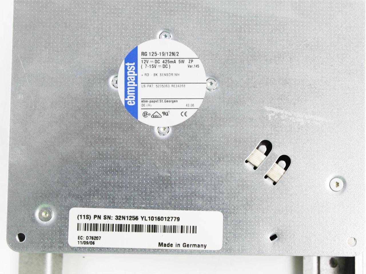 Alt view image 3 of 3 - IBM RS6000 Server ebmpapst RG 125-19/12N/2 Cooling Fan Assembly 12V DC 425mA 5W 32N1256
