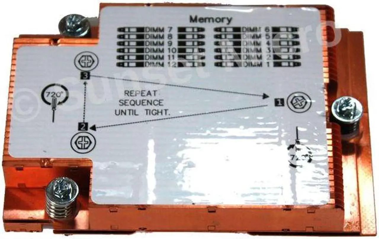 Alt view image 3 of 3 - IBM Bladecenter HS22, 7870 CPU Heatsink 46C3545 49Y0659