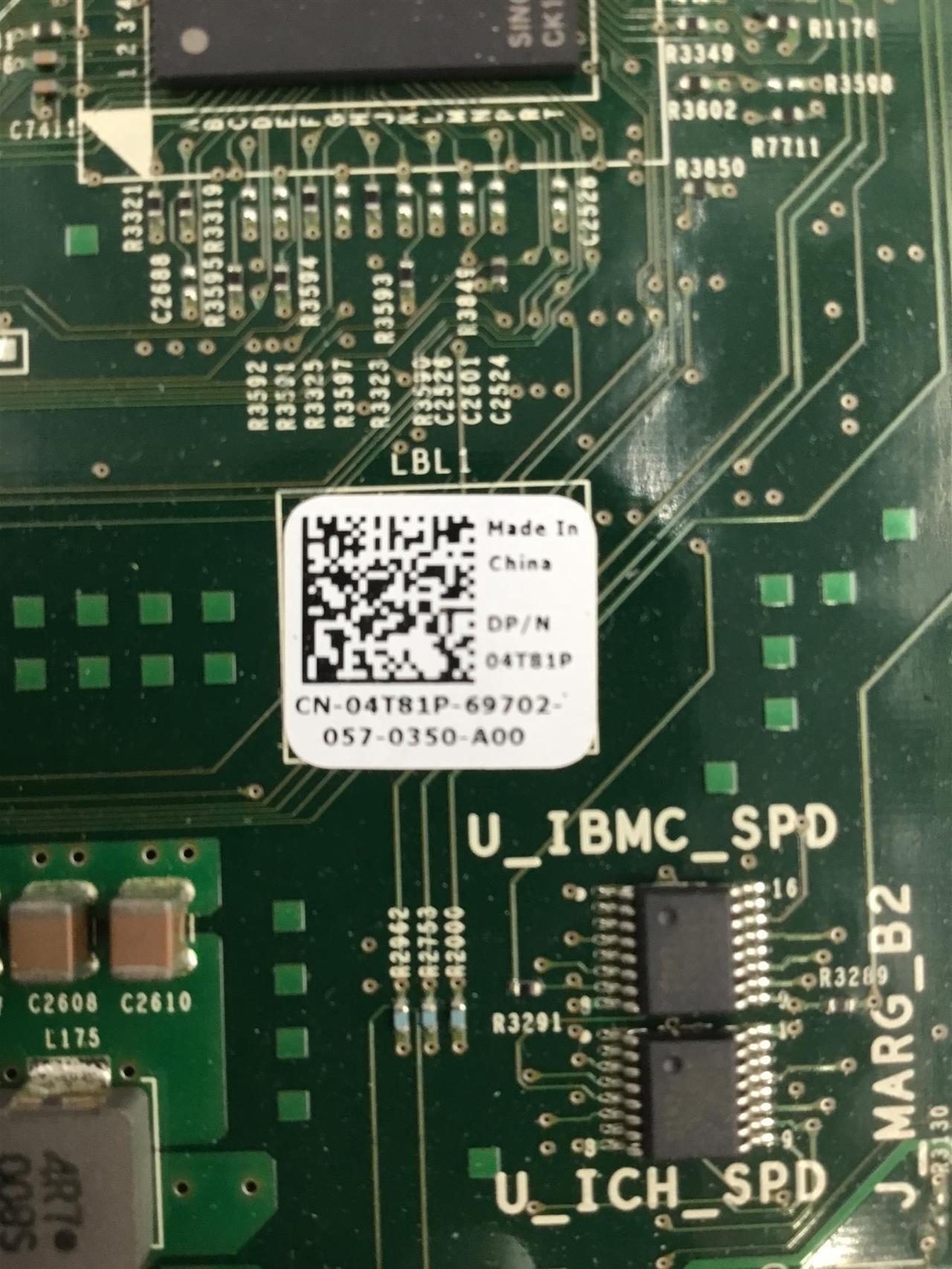 Alt view image 6 of 6 - Dell PowerEdge R610 Motherboard 04T81P