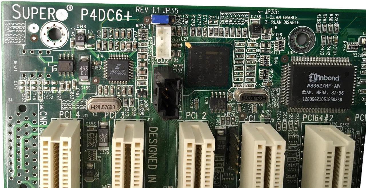Alt view image 3 of 5 - SUPER P4DC6 + server motherboard, REV 1.1