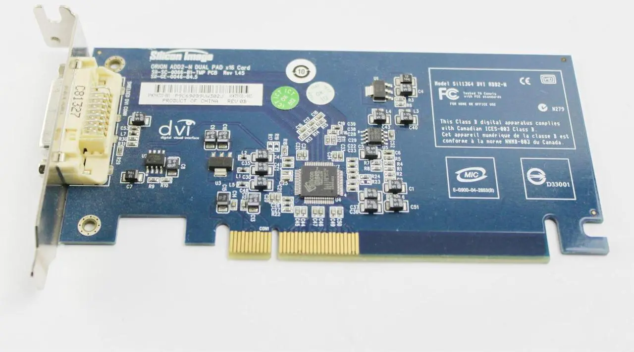 Alt view image 3 of 5 - Silicon Image Orion ADD2-N Dual Pad Computer Graphics Video Card 398333-001 359301-003