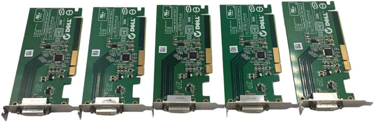 Main image of Lot of 5 Dell DVI-D Low-Profile Video Card 0FH868 FH868