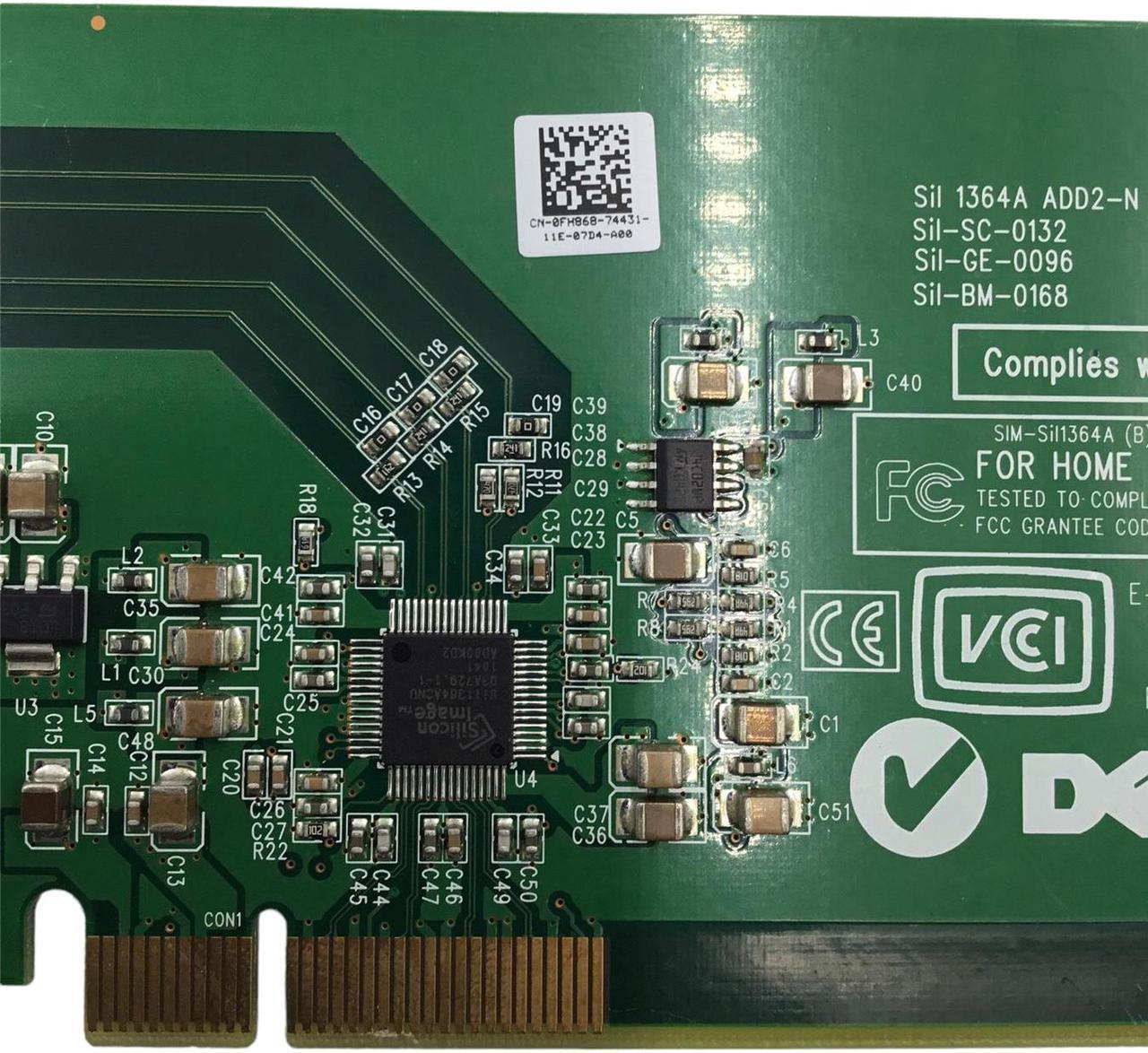 Alt view image 3 of 4 - Lot of 5 Dell DVI-D Low-Profile Video Card 0FH868 FH868