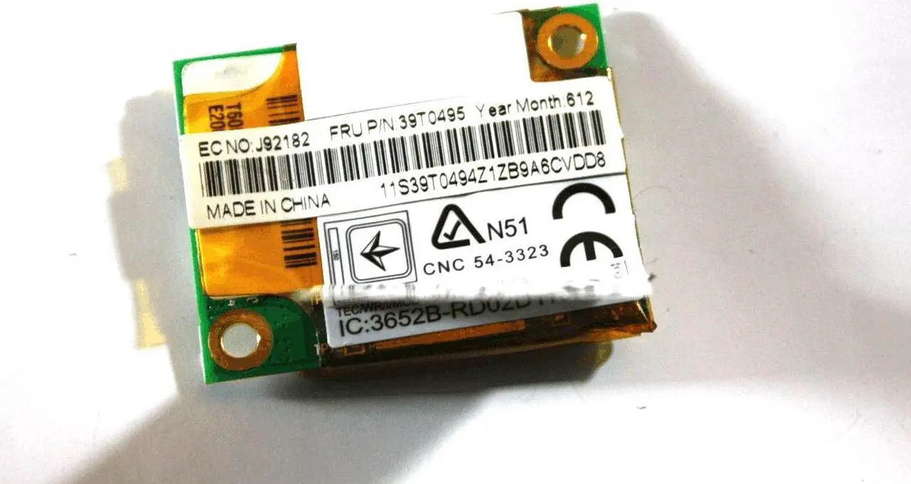 Alt view image 2 of 3 - IBM Lenovo Thinkpad T61 X61 R61 56K Dial Up Laptop Wireless Board 39T0495