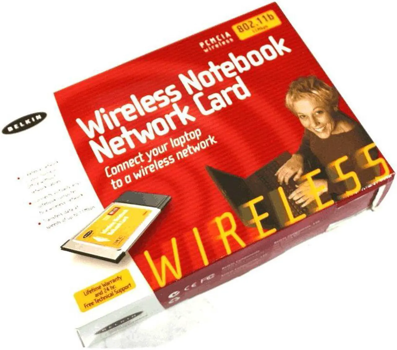 Alt view image 3 of 3 - Belkin Notebook Wireless Card Laptop NEW 802.11b