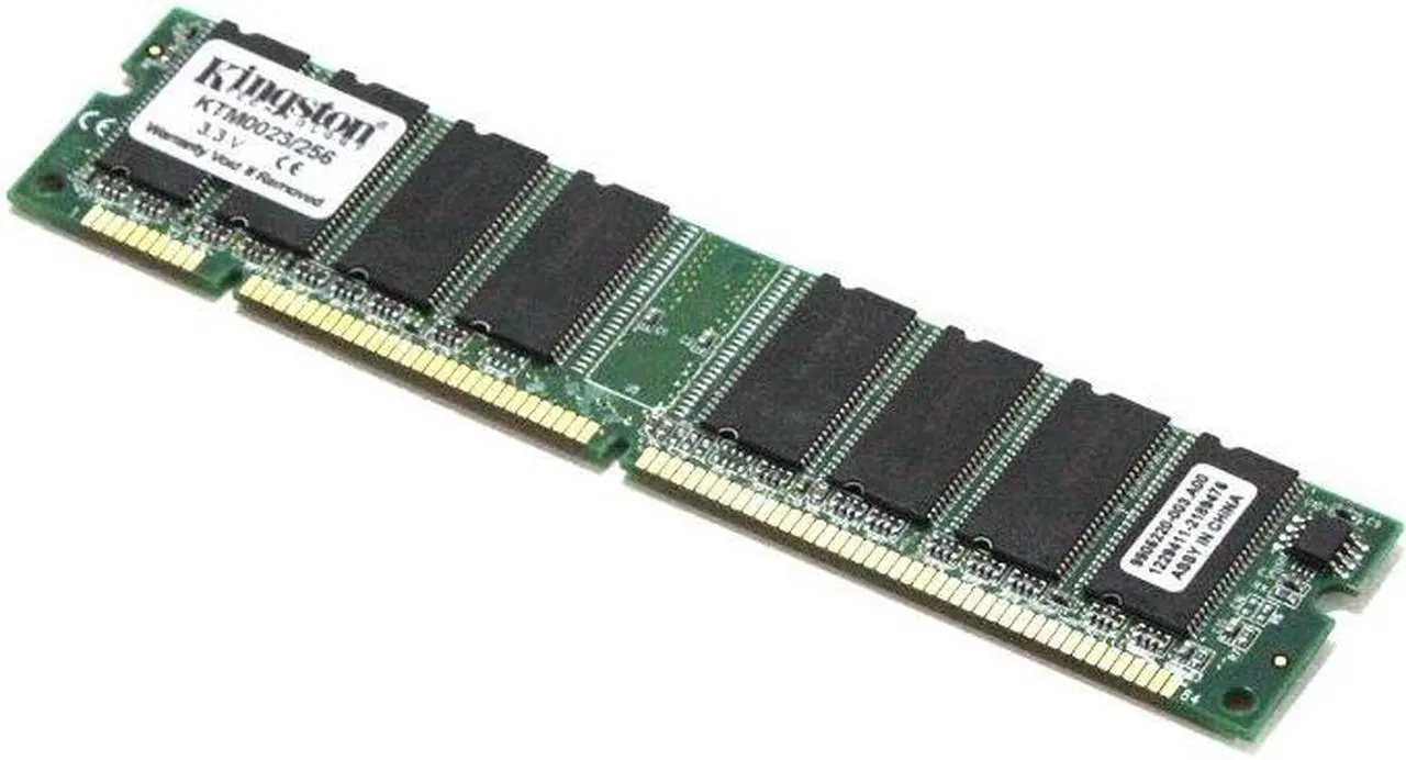 Alt view image 3 of 3 - Kingston Technology KTM0023/256 256 MB SDRAM DIMM PC100 Non-ECC, Memory Printer M