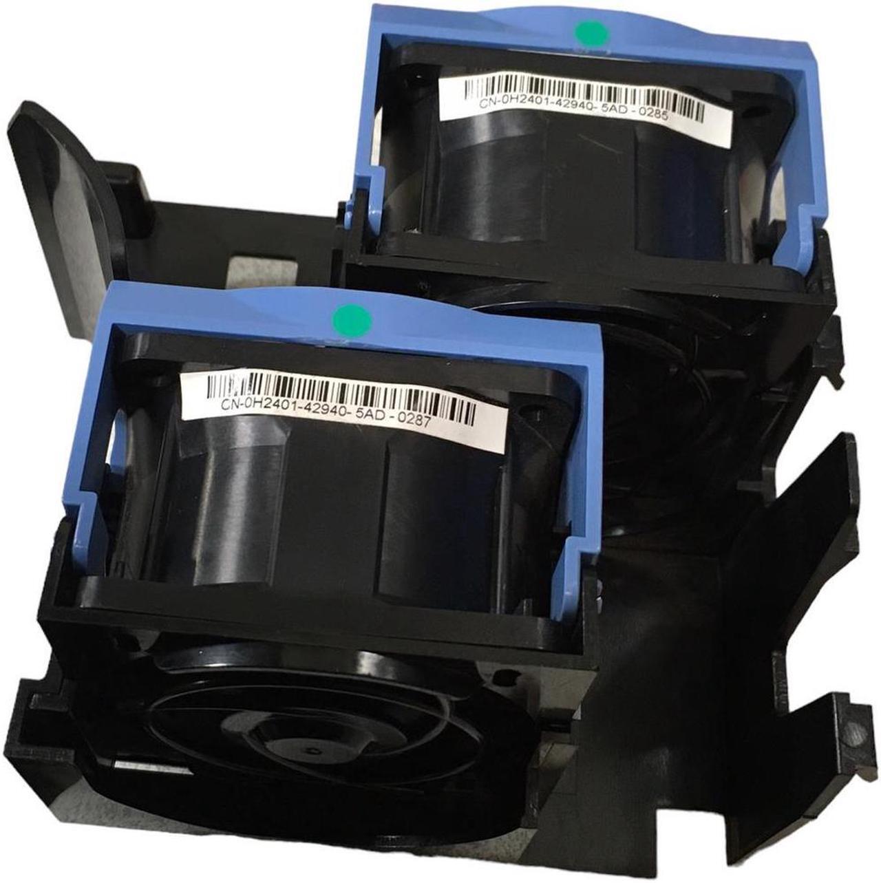 Alt view image 2 of 4 - DELL POWEREDGE 2850 SERVER 2-COOLING FAN 60MM*38MM H2401 W/ tray H2971