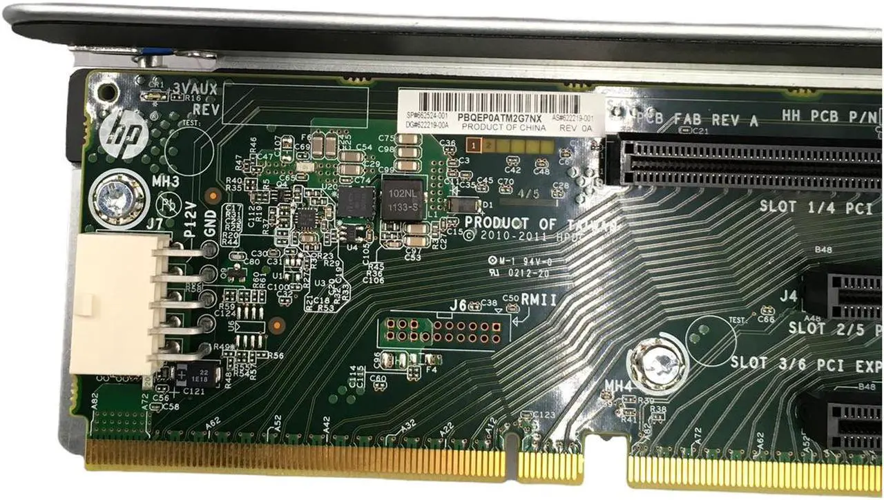 Alt view image 3 of 6 - HP DL380P G8 Riser Card Board 622219-001 662524-001 DL388P DL385 G8 GEN8