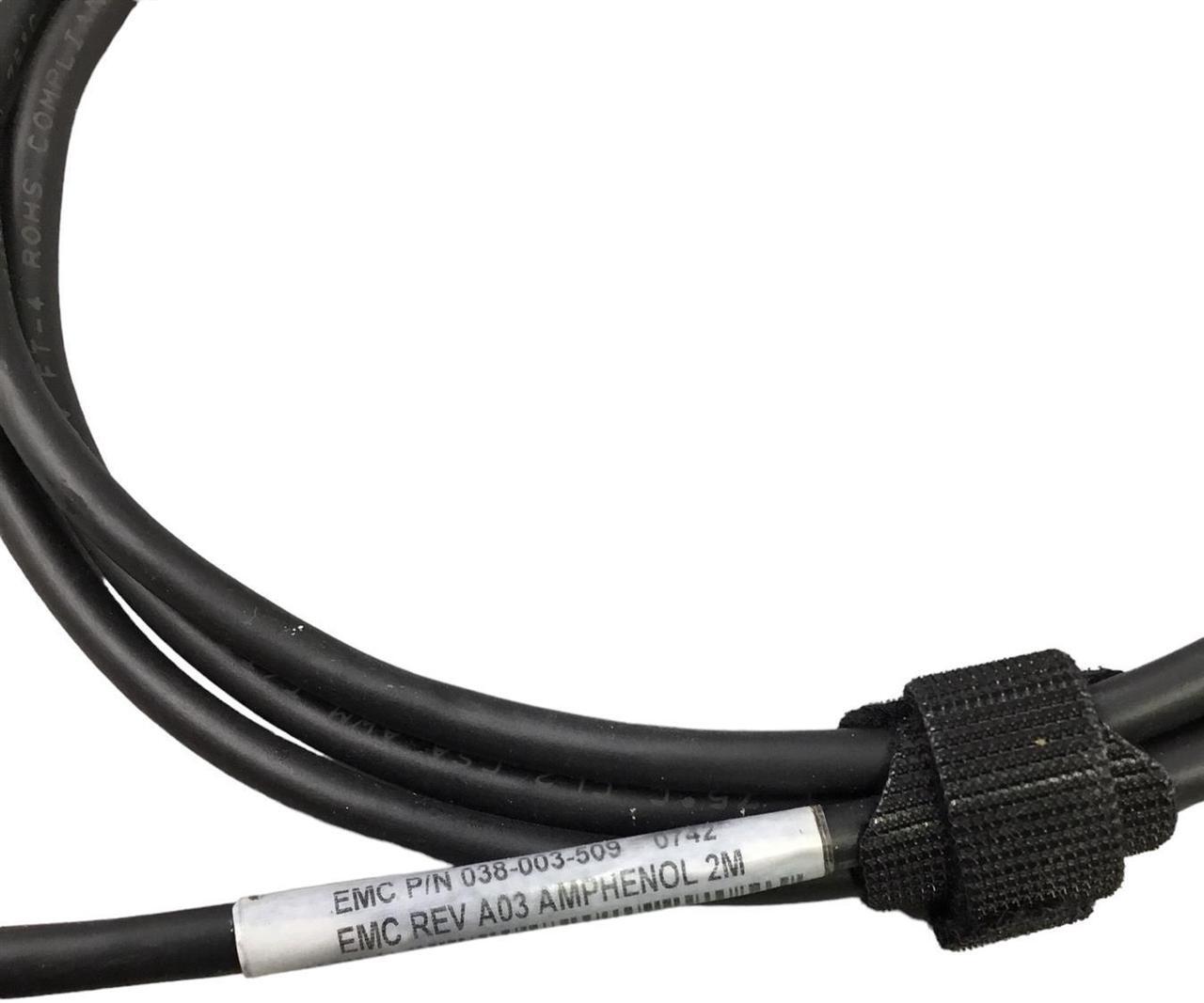 Alt view image 3 of 3 - Lot of 4 EMC HSSDC Fiber Channel Cable SFP 2M 038-003-509