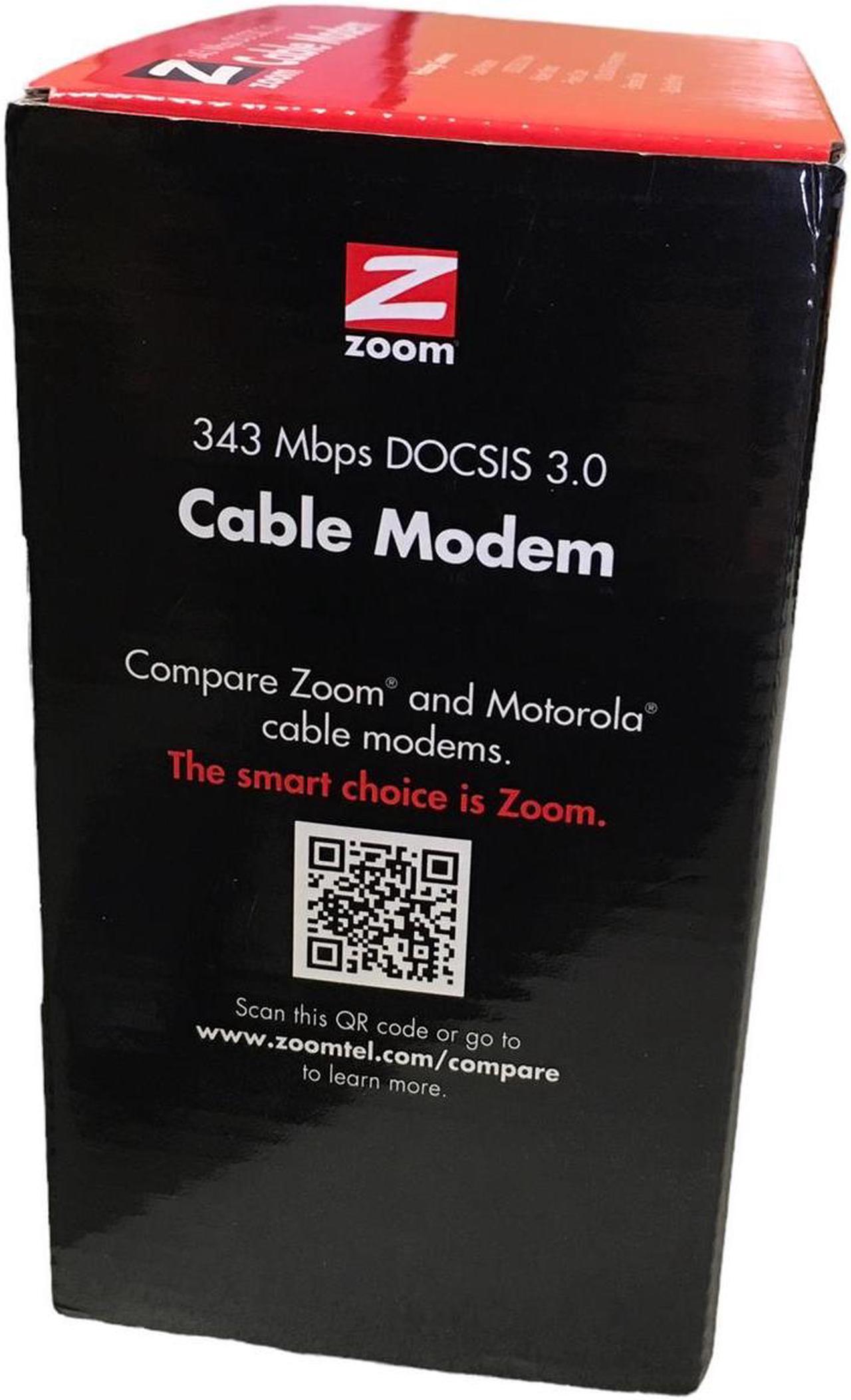 Alt view image 3 of 7 - ZOOM CABLE MODEM 343 Mbps DOCSIS 3.0 MODEL 5341