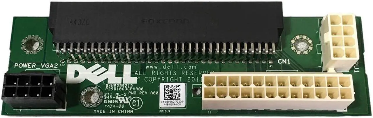 Main image of Dell Precision T3600 T3610 Server Power Distribution Backplane Board W/O Cables 599RD 0599RD
