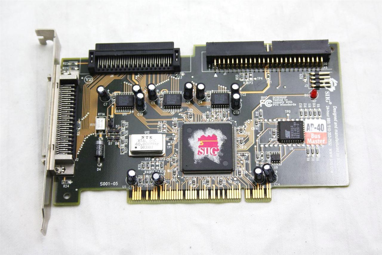 Alt view image 3 of 3 - SIIG UW High Profile SCSI Adapter Controller Card SC-PS4012
