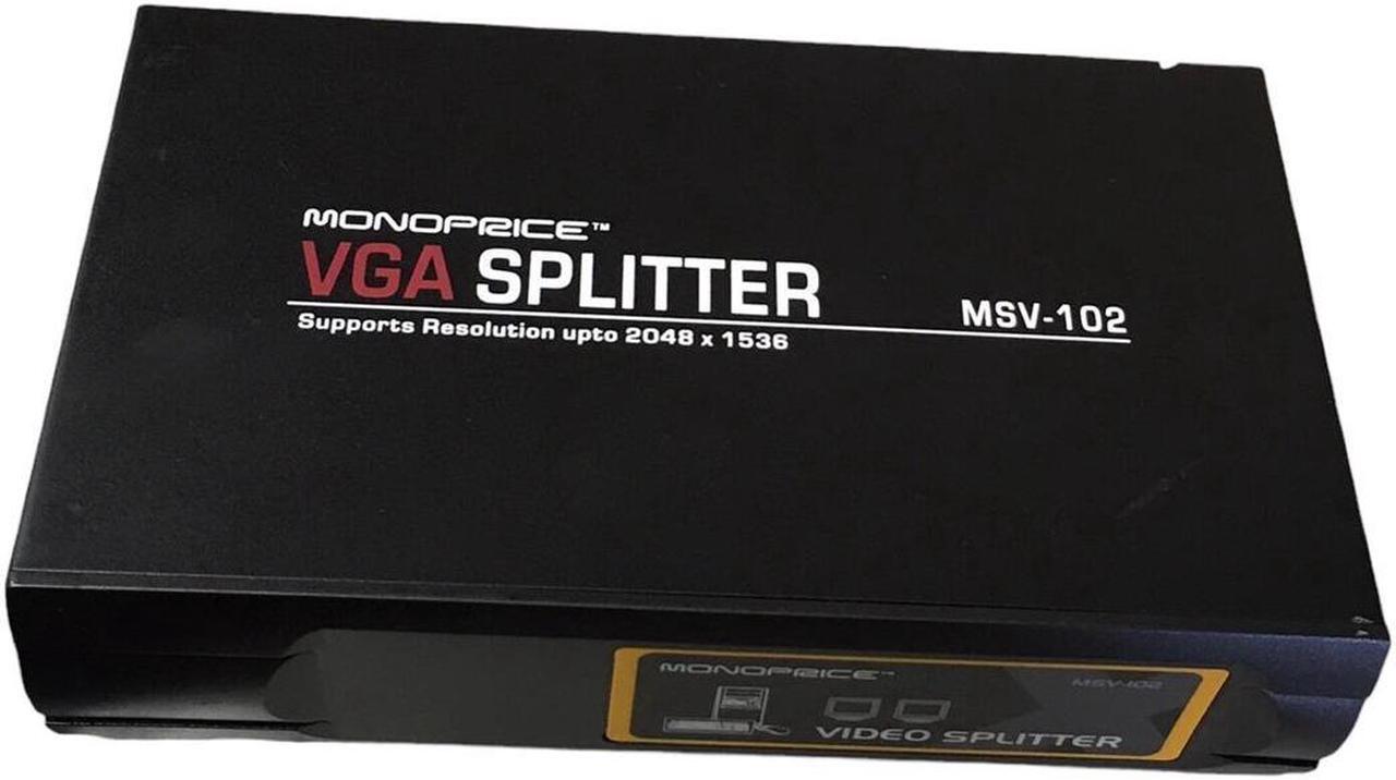 Alt view image 3 of 3 - MONOPRICE VGA Splitter MSV-102 w/o Adapter for VGA SVGA XGA Multi-Sync Monitors
