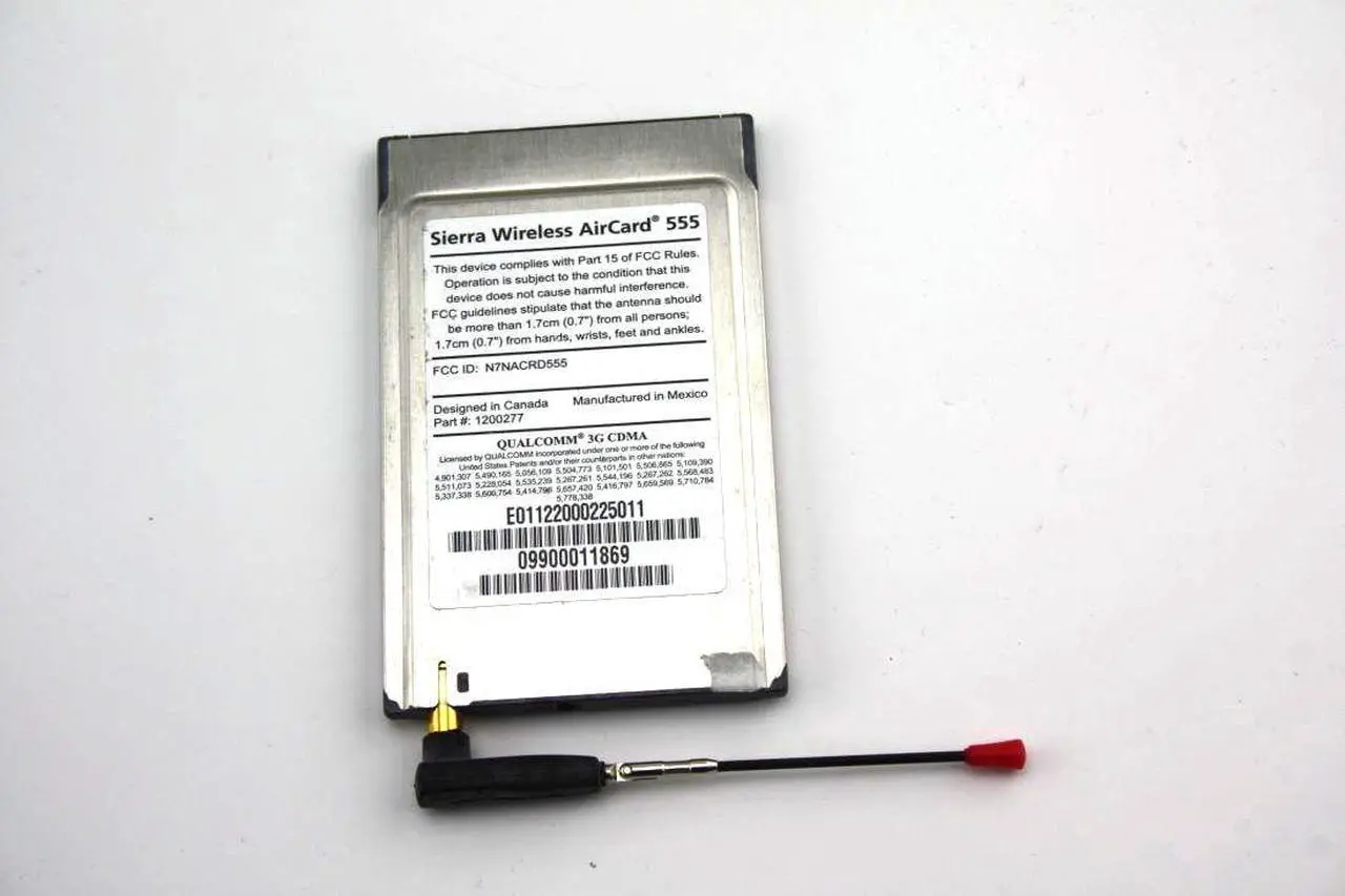 Alt view image 2 of 3 - Verizon Sierra Wireless AirCard 555 Wireless Network Card CDMA 1xRTT W/ Antenna Card Only 1200277