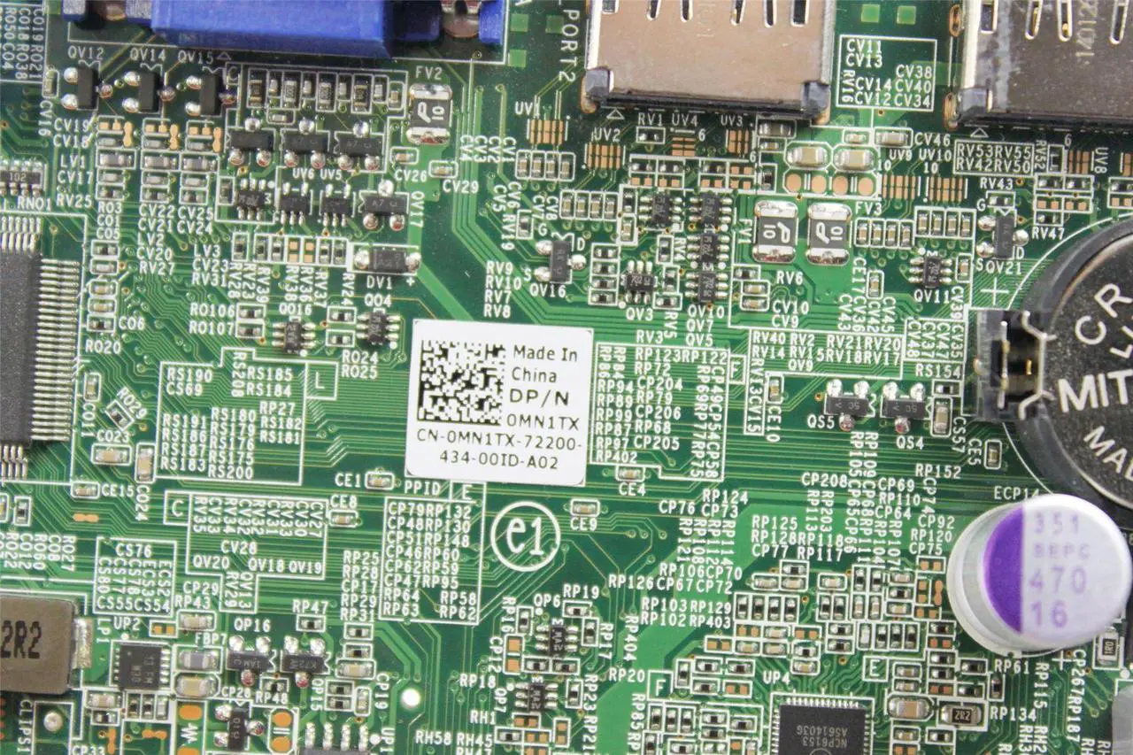 Alt view image 5 of 7 - Dell Optiplex 7010 USFF Motherboard LGA 1155 MN1TX 0MN1TX