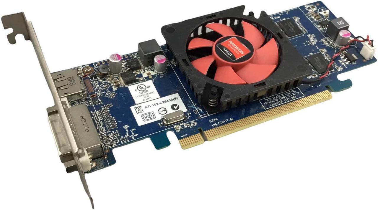 Alt view image 4 of 4 - Dell AMD Radeon HD 6450 High-Profile Graphics Card 1GB GDDR3 02C7NH