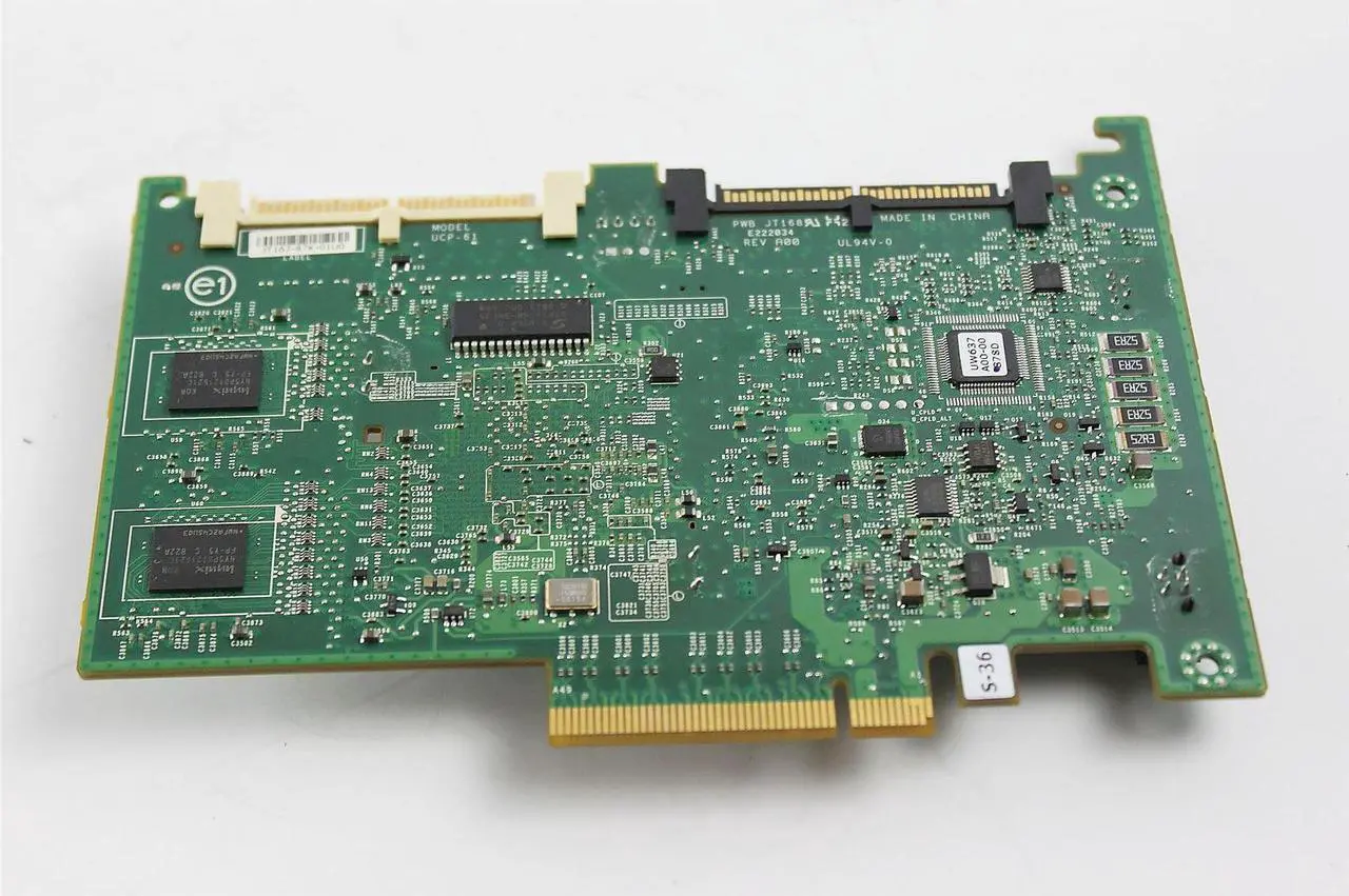 Alt view image 3 of 3 - Dell PowerEdge 2900 2950 SCSI SAS RAID Controller Card 0DX481 DX481