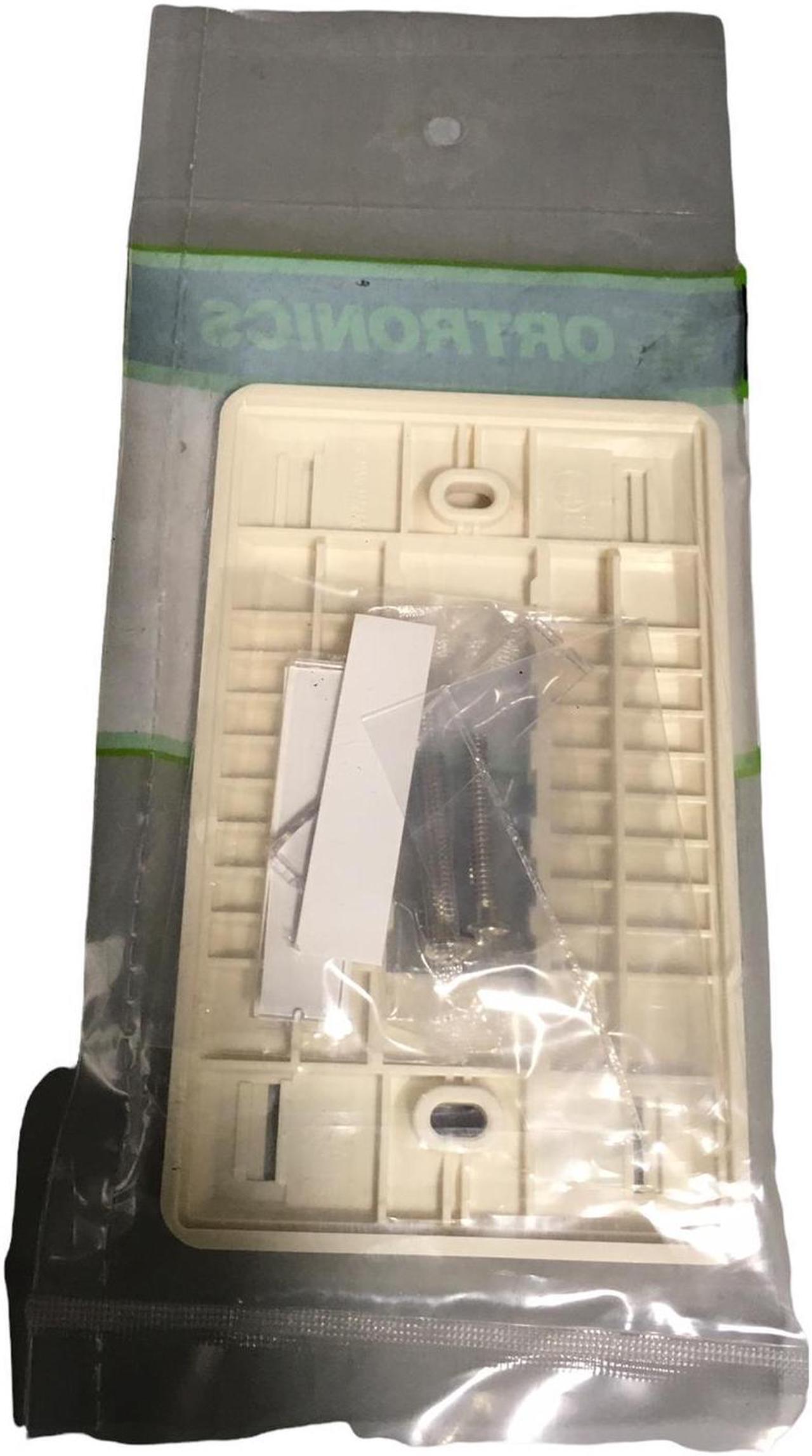 Alt view image 2 of 2 - NEW!! Ortronics - OR-40300548 - Face Plate - Trac Jack - Fog White, 2HOLE,SG,PC