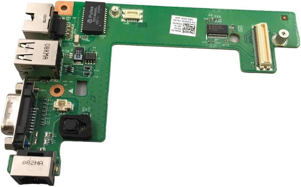 Alt view image 5 of 6 - Dell Latitude E5510 Laptop USB VGA Ethernet Port Board CN-0JGK40