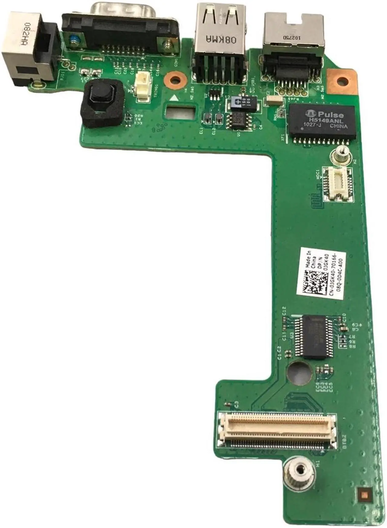 Alt view image 4 of 6 - Dell Latitude E5510 Laptop USB VGA Ethernet Port Board CN-0JGK40
