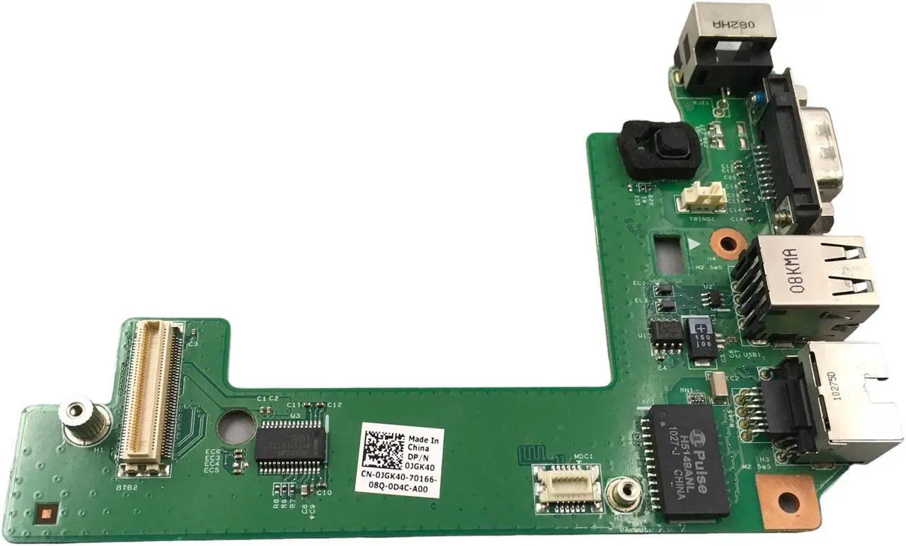 Alt view image 3 of 6 - Dell Latitude E5510 Laptop USB VGA Ethernet Port Board CN-0JGK40