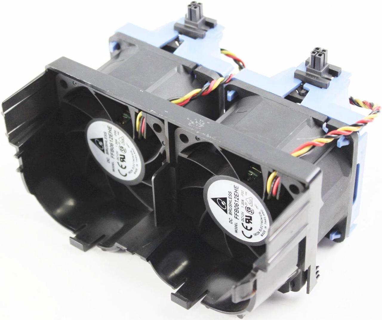 Alt view image 4 of 4 - Dell PowerEdge 850 Server Delta FFB0612EHE Dual Cooling Fan Assembly 4H824 2X176