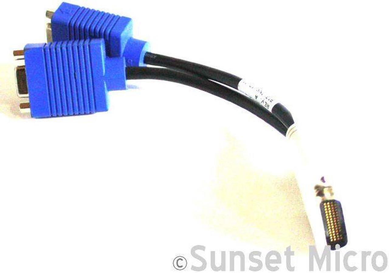 Alt view image 3 of 6 - HP 338285-008 DMS-59 Male to Dual VGA Female Y-Splitter Cable Adapter