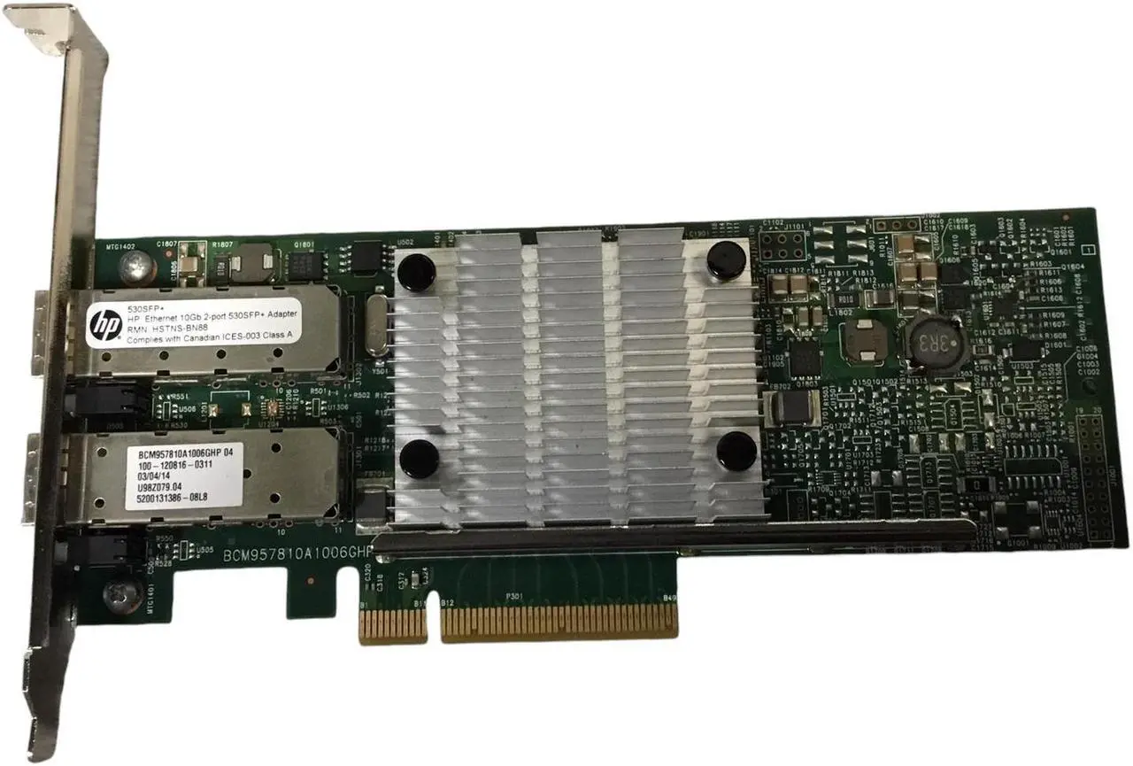 Main image of HP 530SFP+ 10GB Dual Port SFP+ PCIe Ethernet Adapter 656244-001 652501-001