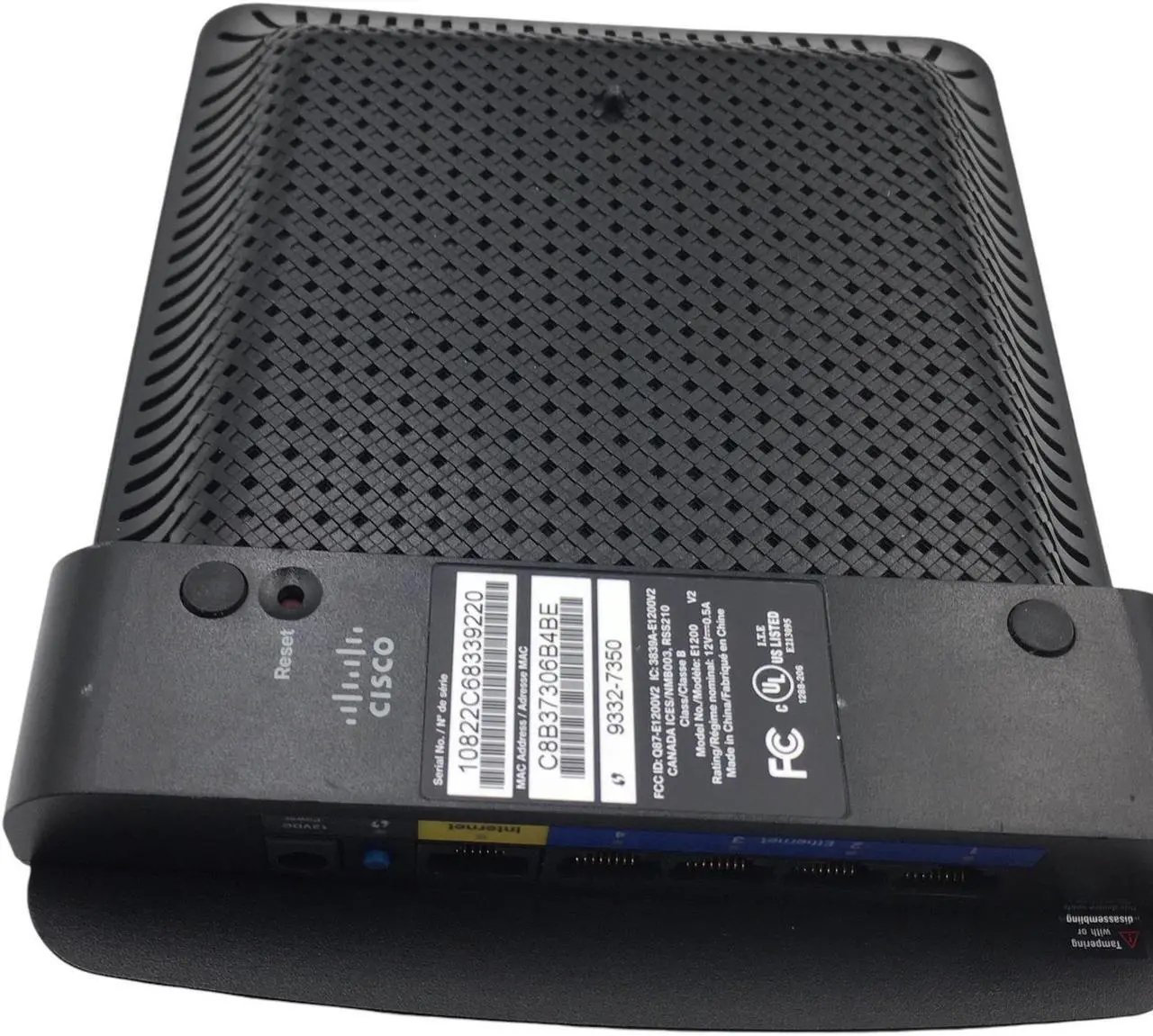 Alt view image 3 of 6 - Linksys E1200 (N300) 300 Mbps 4-Port 10/100 Wireless N Router