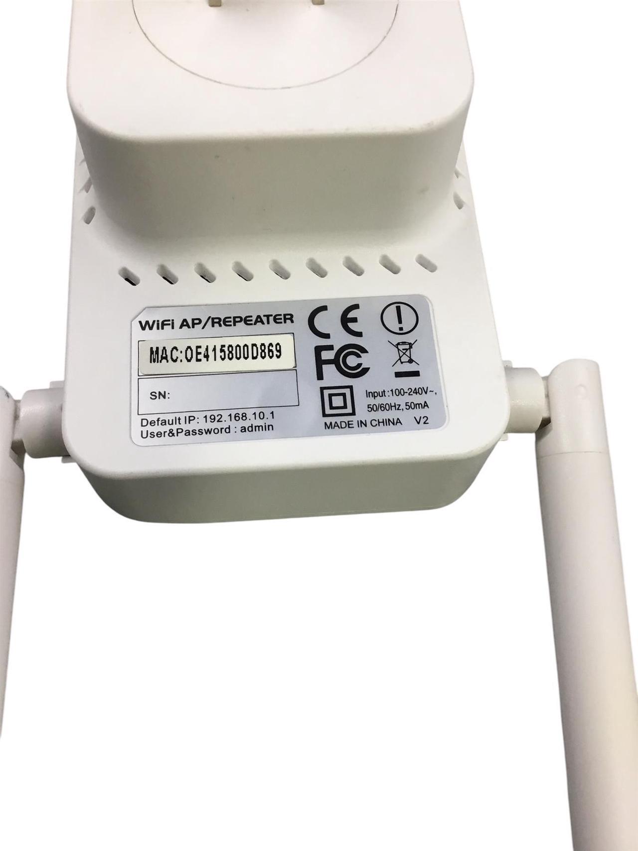 Alt view image 7 of 7 - NETVIP WiFi Repeater 192.168.10.1 white