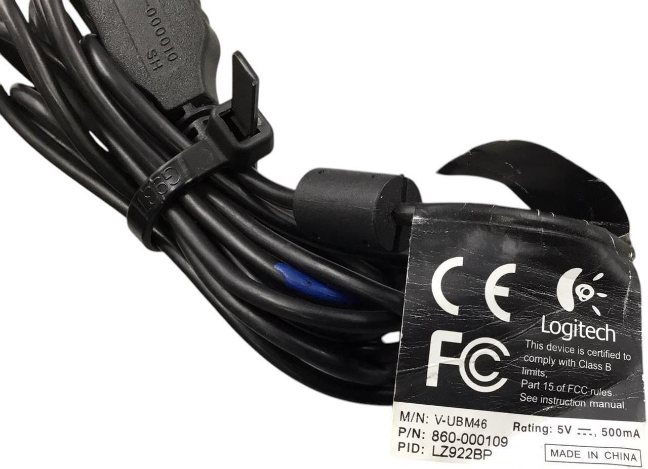 Alt view image 5 of 5 - Logitech Quick Cam Pro 9000 Webcam V-UBM46 860-000109 Carl Zeiss Lens USB
