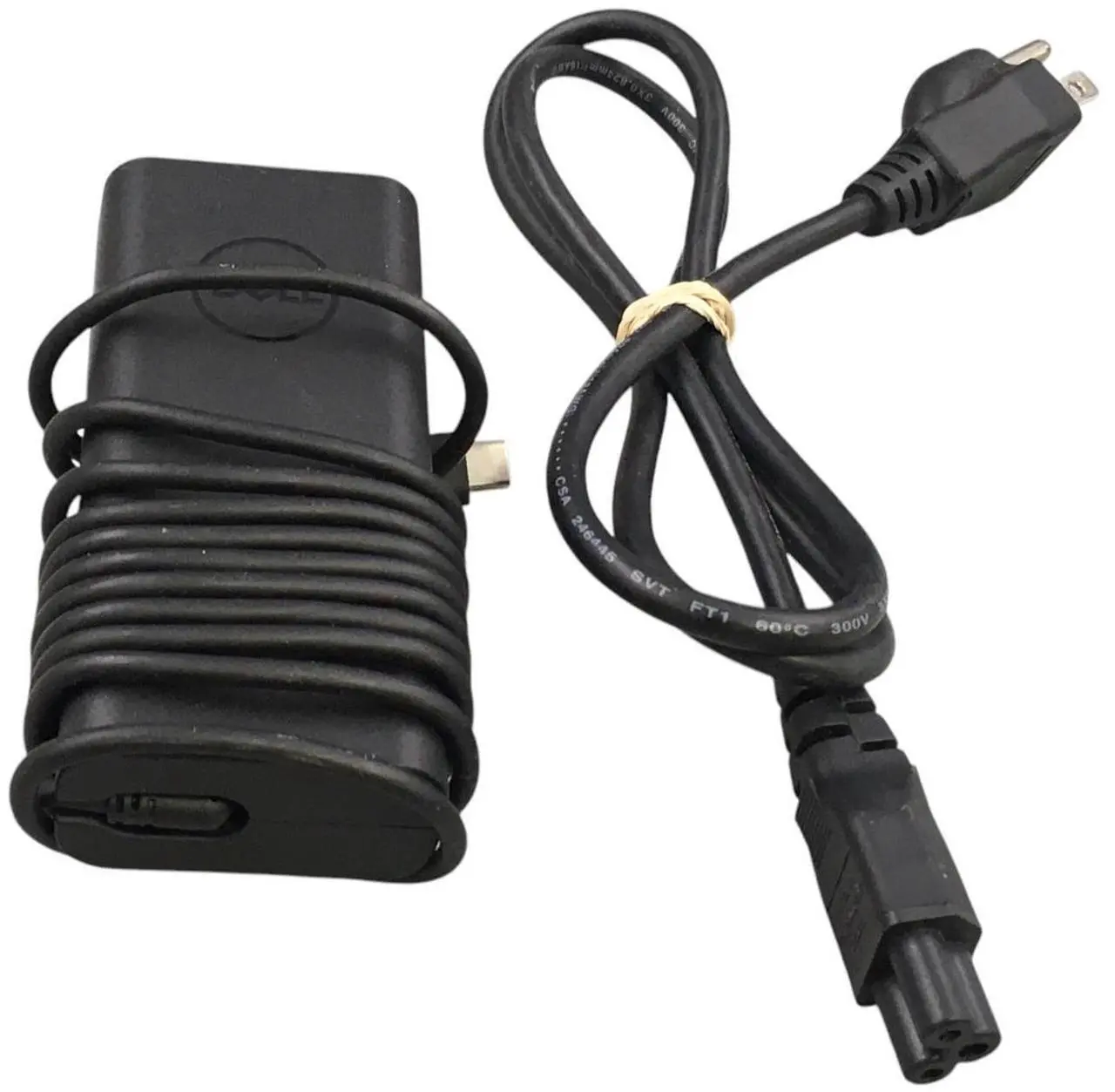 Alt view image 5 of 5 - Dell Laptop Charger 65W Watt USB Type C AC Power Adapter 0MVPDV / HA65NM190